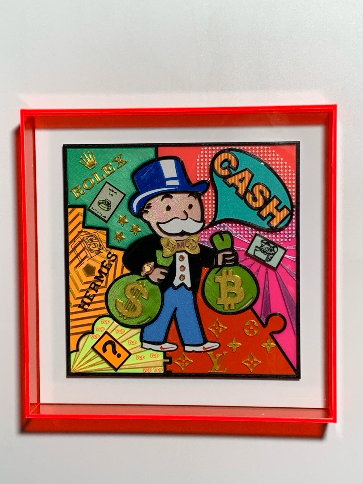 Quadro Pop Art "MISTER MONOPOLI" a Mosaico