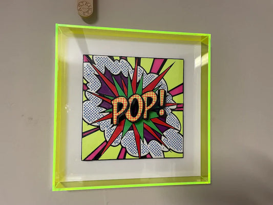 Quadro Pop Art "POP" a Mosaico